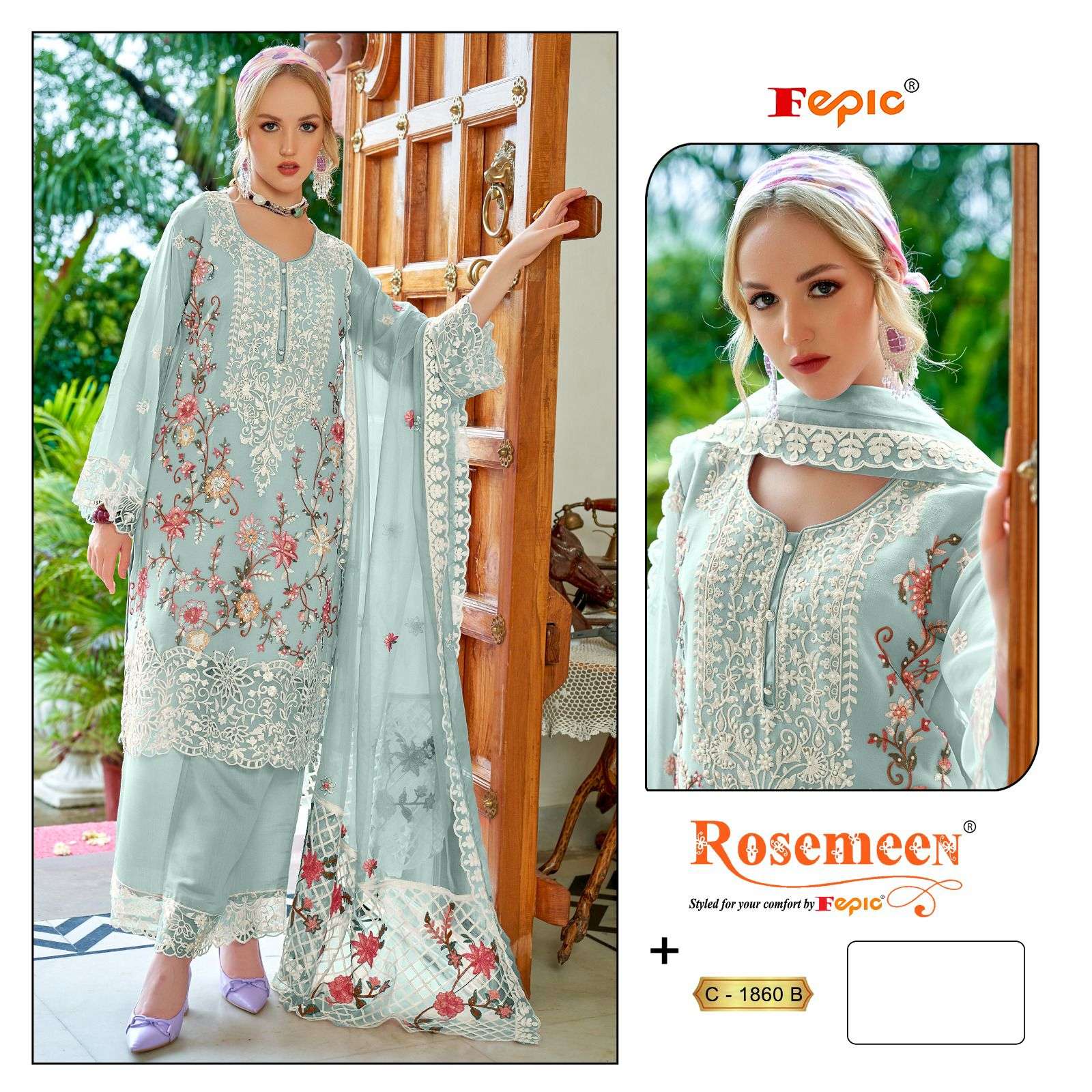 Fepic Rosemeen Embroidered Pakistani Salwar Suit view 6