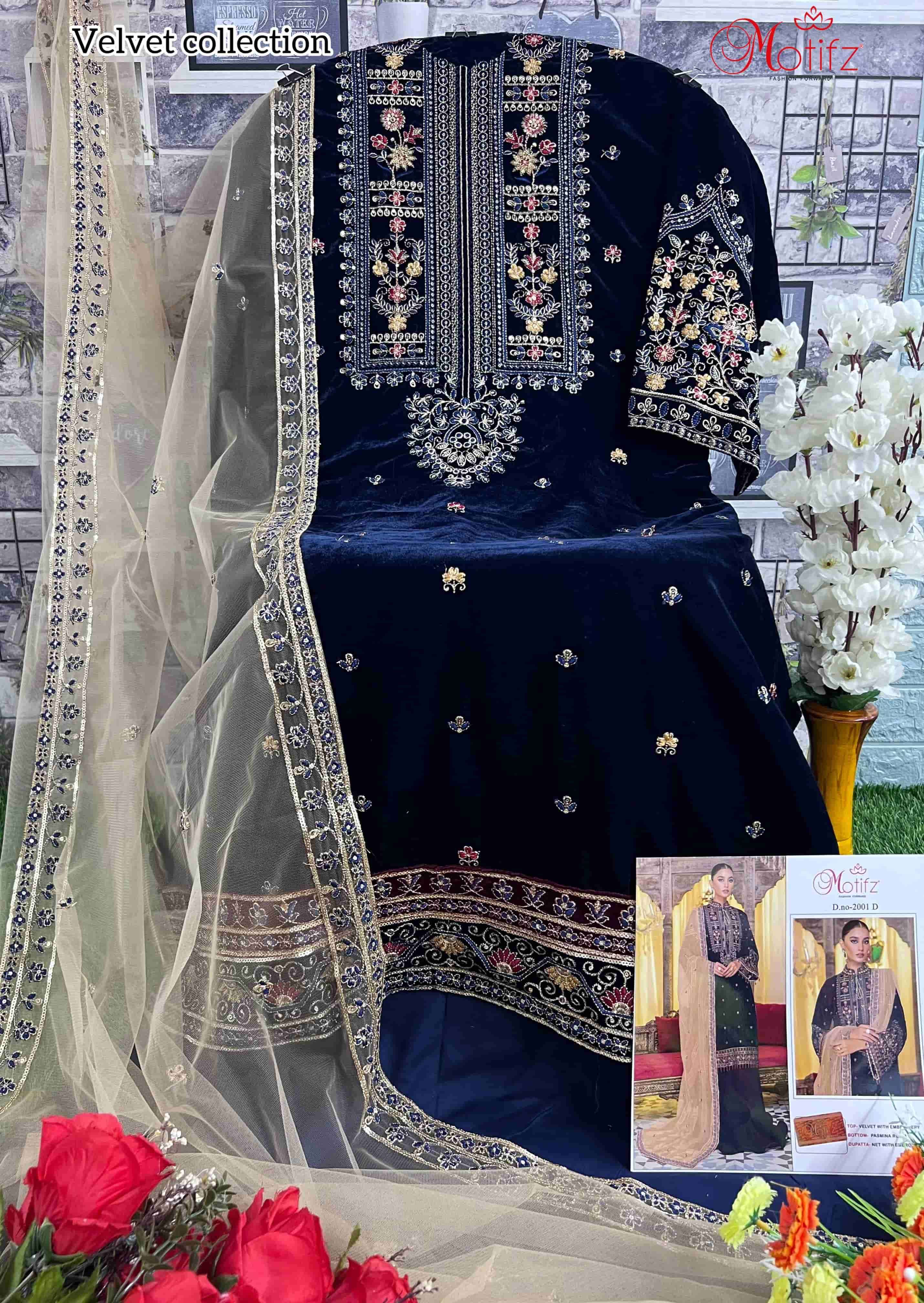 Motifz 2001 Colors Pakistani Wedding Wear Style Designer Suit Wholesalers view 6
