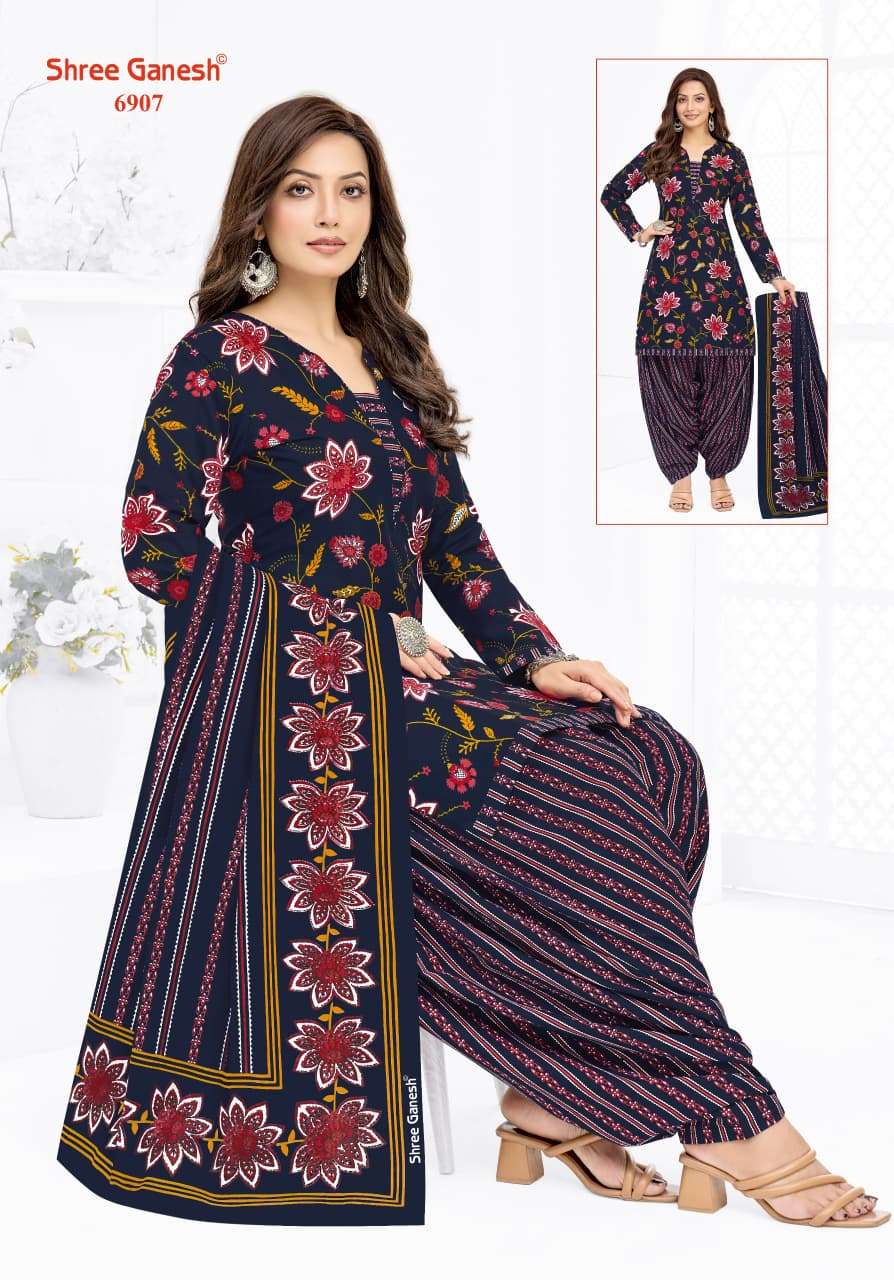 Shree Ganesh Panchi Vol 19 Pure Cotton Unstitch Suit view 17