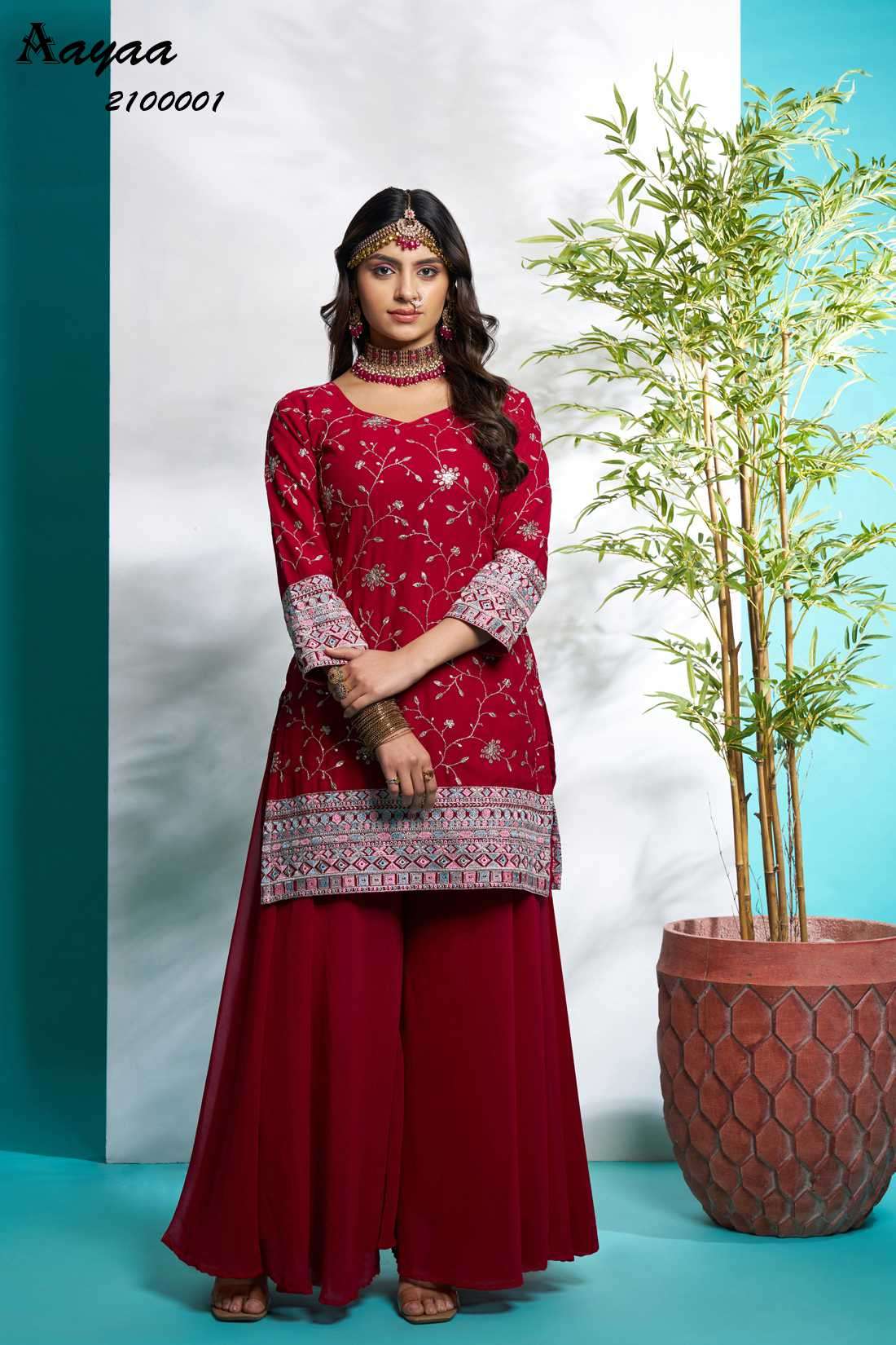 Aayaa Vol-21 Faux Georgette Readymade Salwar Suit