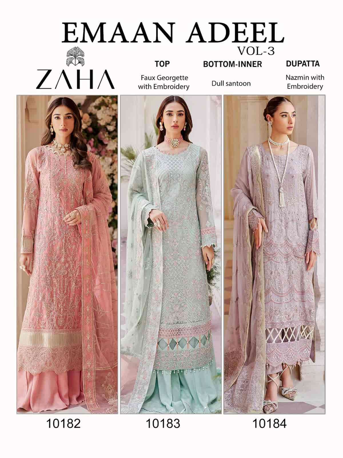 Zaha Emaan Adeel Vol 3 Pakistani Heavy Designer Exclusive Wedding Wear Collection view 5