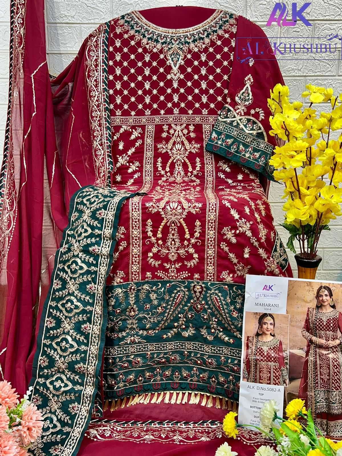 Al Khushbu Maharani Vol 4 5082 Colors Wedding Dress Latest Pakistani Designs view 6