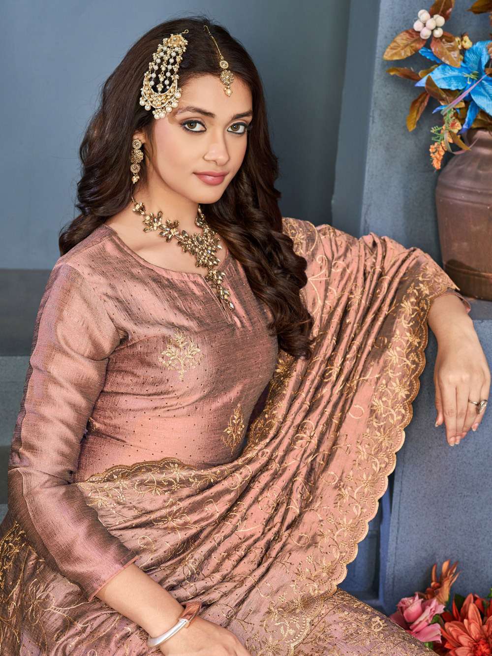 Alfaaz Dista Exclusive Work Festive Wear Straight Suit view 7