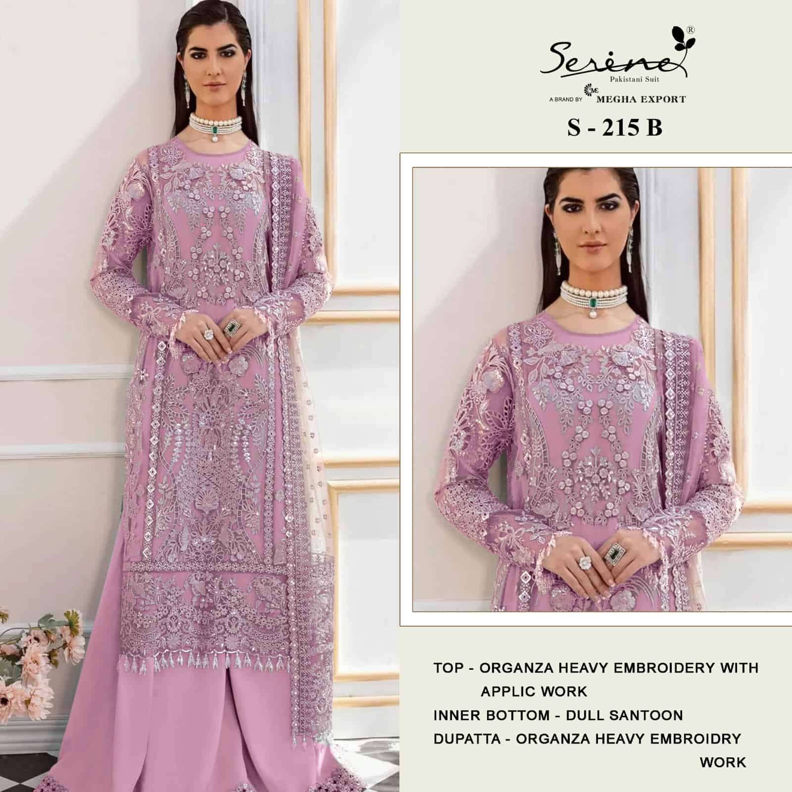 Serine Designer Organza Embroidered Salwar Suit view 3