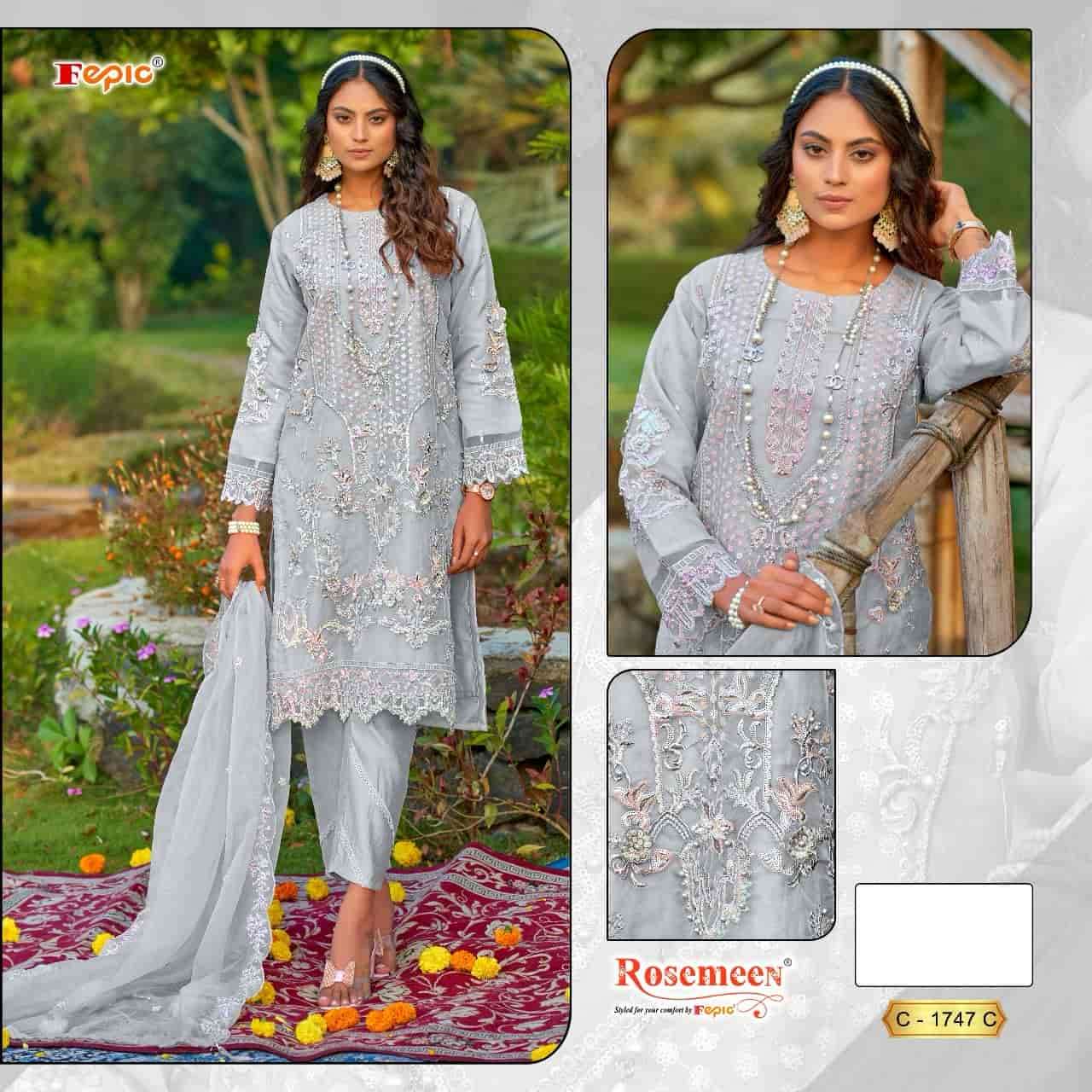 Fepic C 1747 Colors Organza Pakistani Salwar Kameez Collection view 2