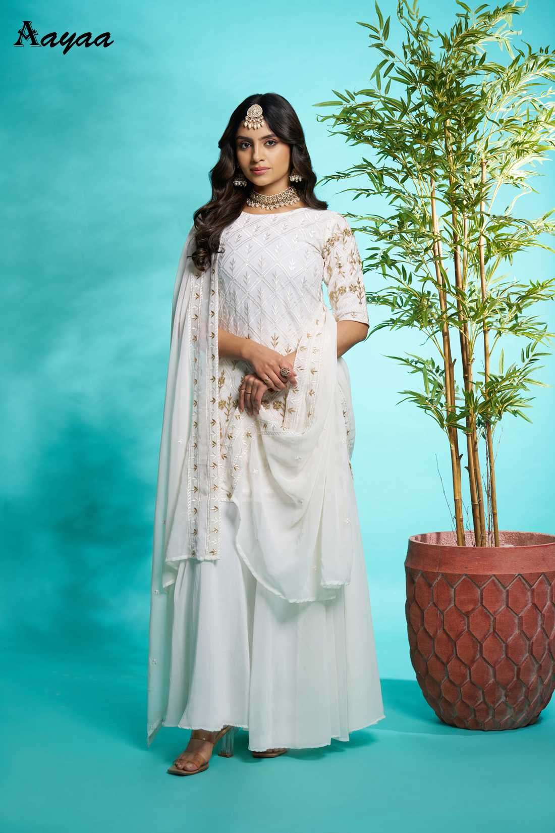 Aayaa Vol-21 Faux Georgette Readymade Salwar Suit view 21