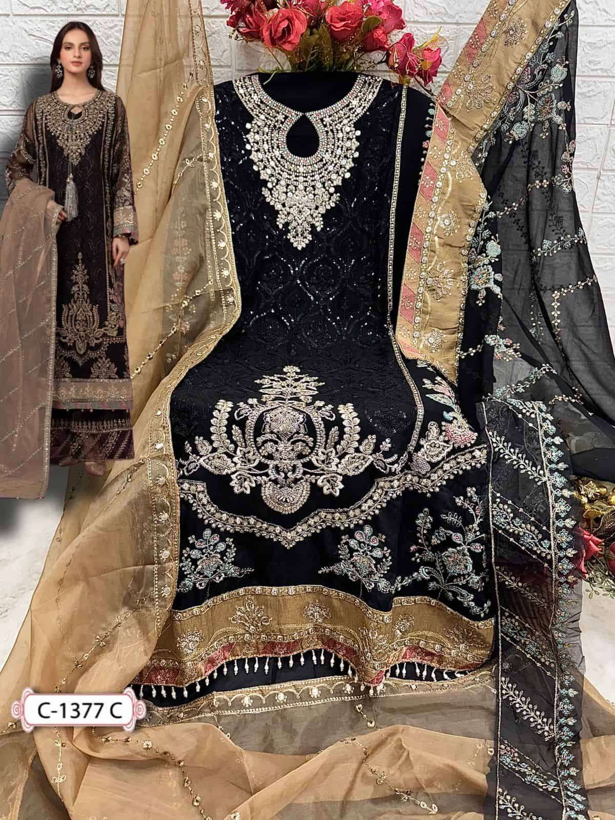 Fepic Rosemeen Embroidered Georgette Salwar Suit view 7