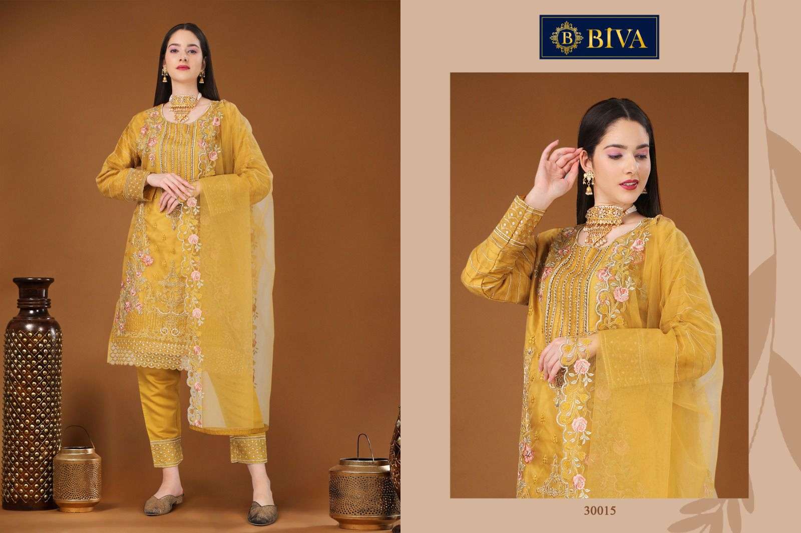 Biva Aditri 30013 To 30017 Designer Pakistani Style Suit New Collection view 4