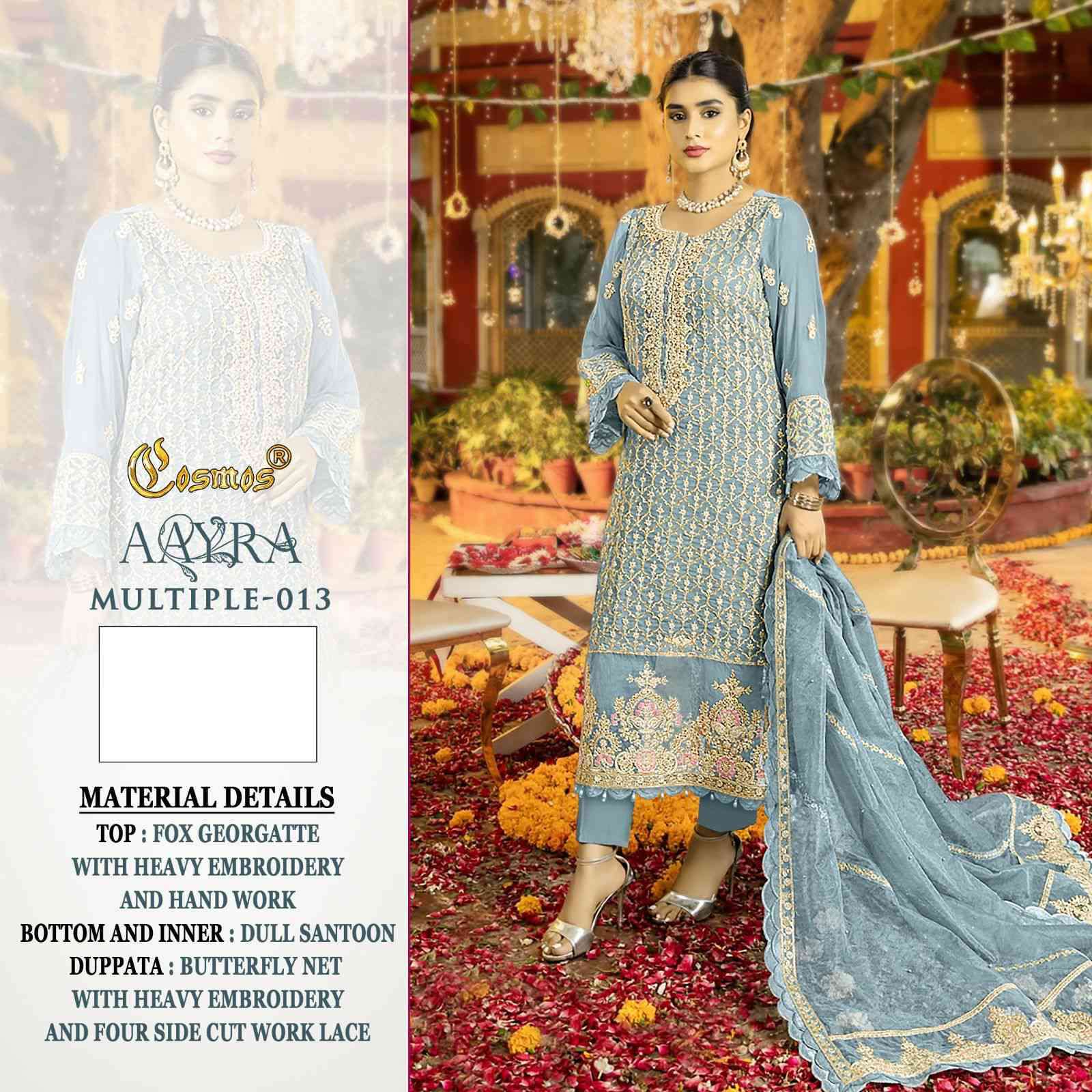 Cosmos 013 Pakistani Designer Wedding Suit