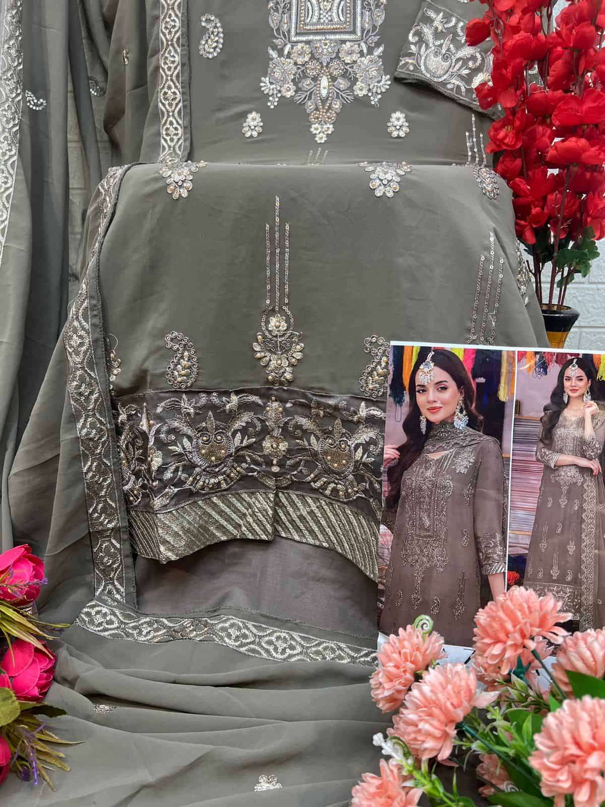 Zaha 10290 A Georgette Pakistani Suit Exclusive Collection view 3