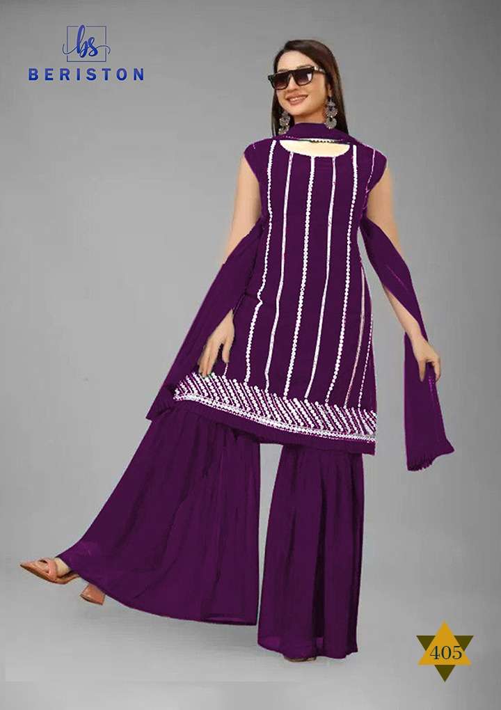 Beriston Bs Vol 4 Fancy Readymade Sharara Stylish Suit New Designs view 10