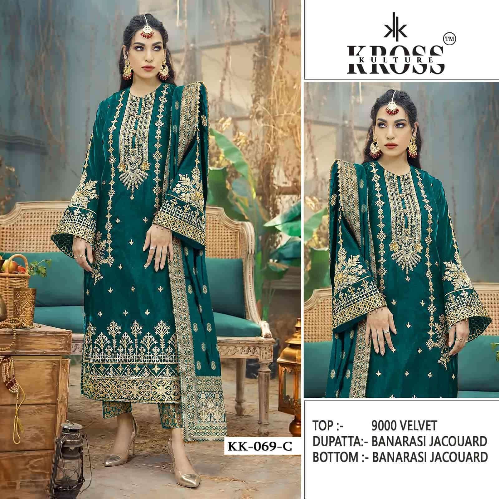 Kross Kulture KK 069 Colors Wedding Wear Style Latest Heavy Designs Velvet Collection view 3