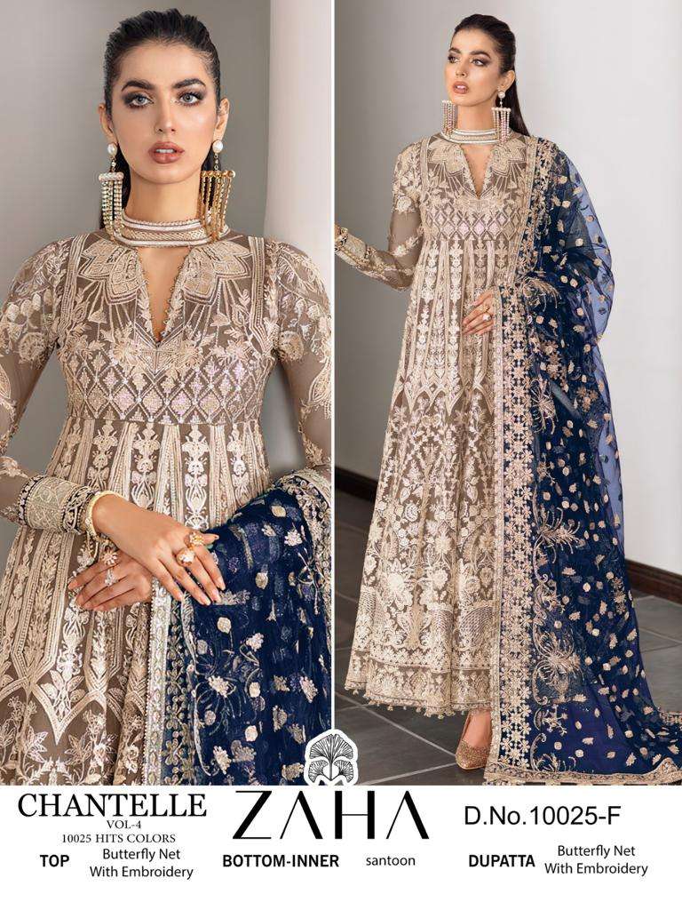 Zaha Chantelle Vol 4 Designer Pakistani Suit view 2