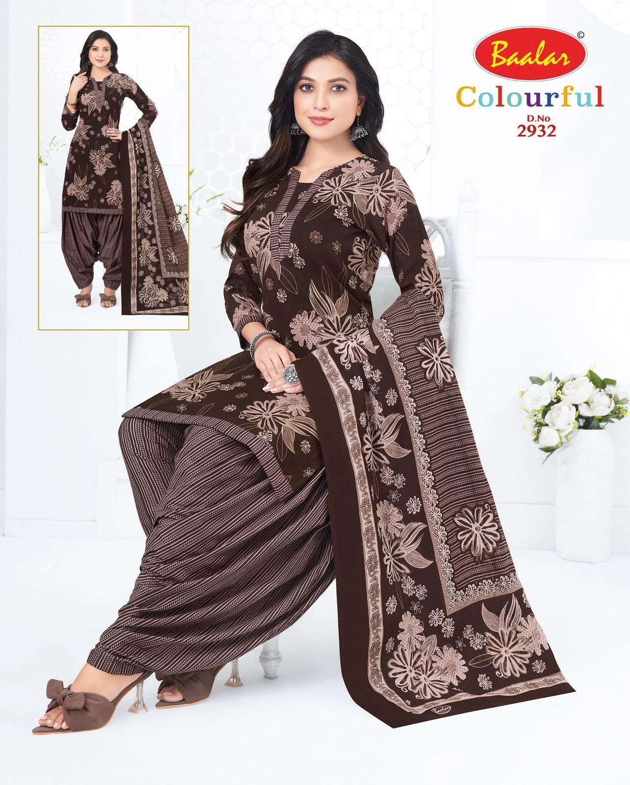 Baalar Colourful Vol 29 Unstitch Pure Cotton Suit view 8