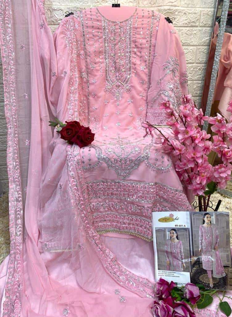 Ramsha R-601A Heavy Embroidered Festive Suit view 2