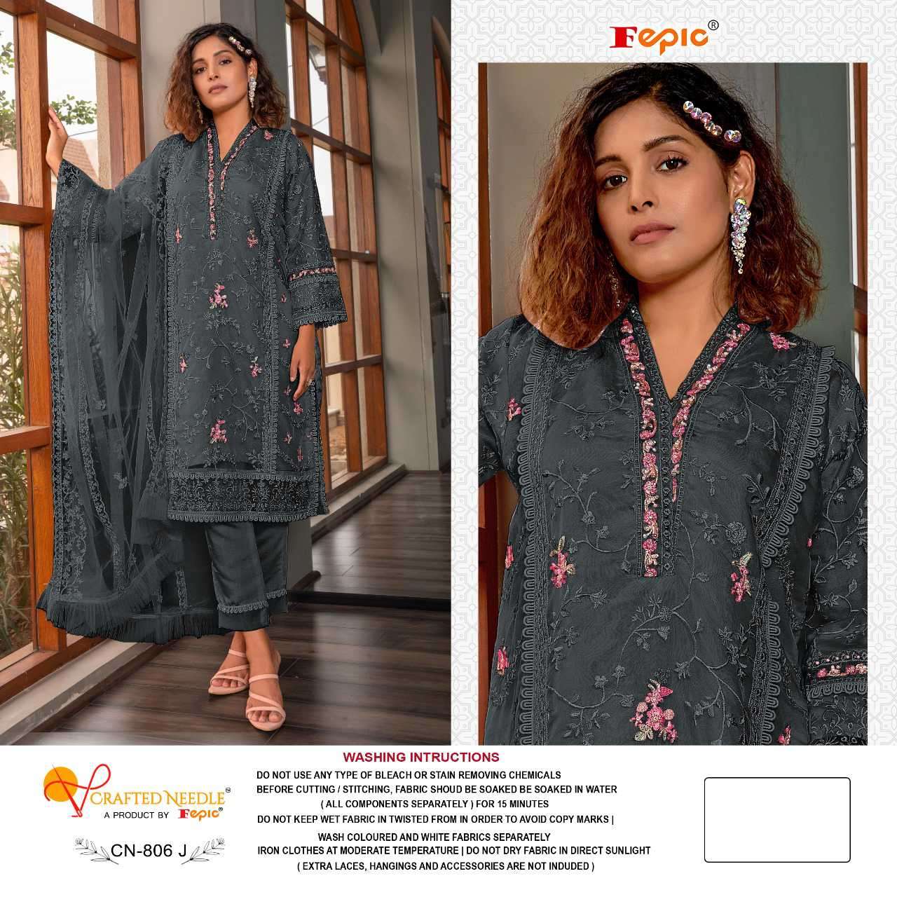 Fepic Pakistani Organza Suit - CN806 view 2