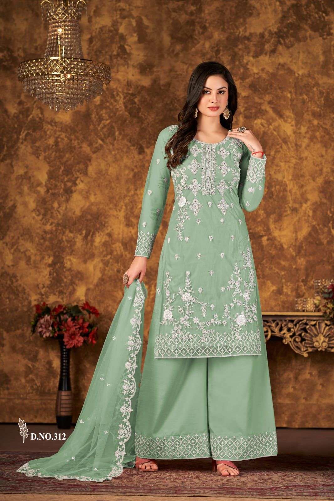 Aanaya Vaani Vol 31 Designer Palazzo Style Net Salwar Suit view 8