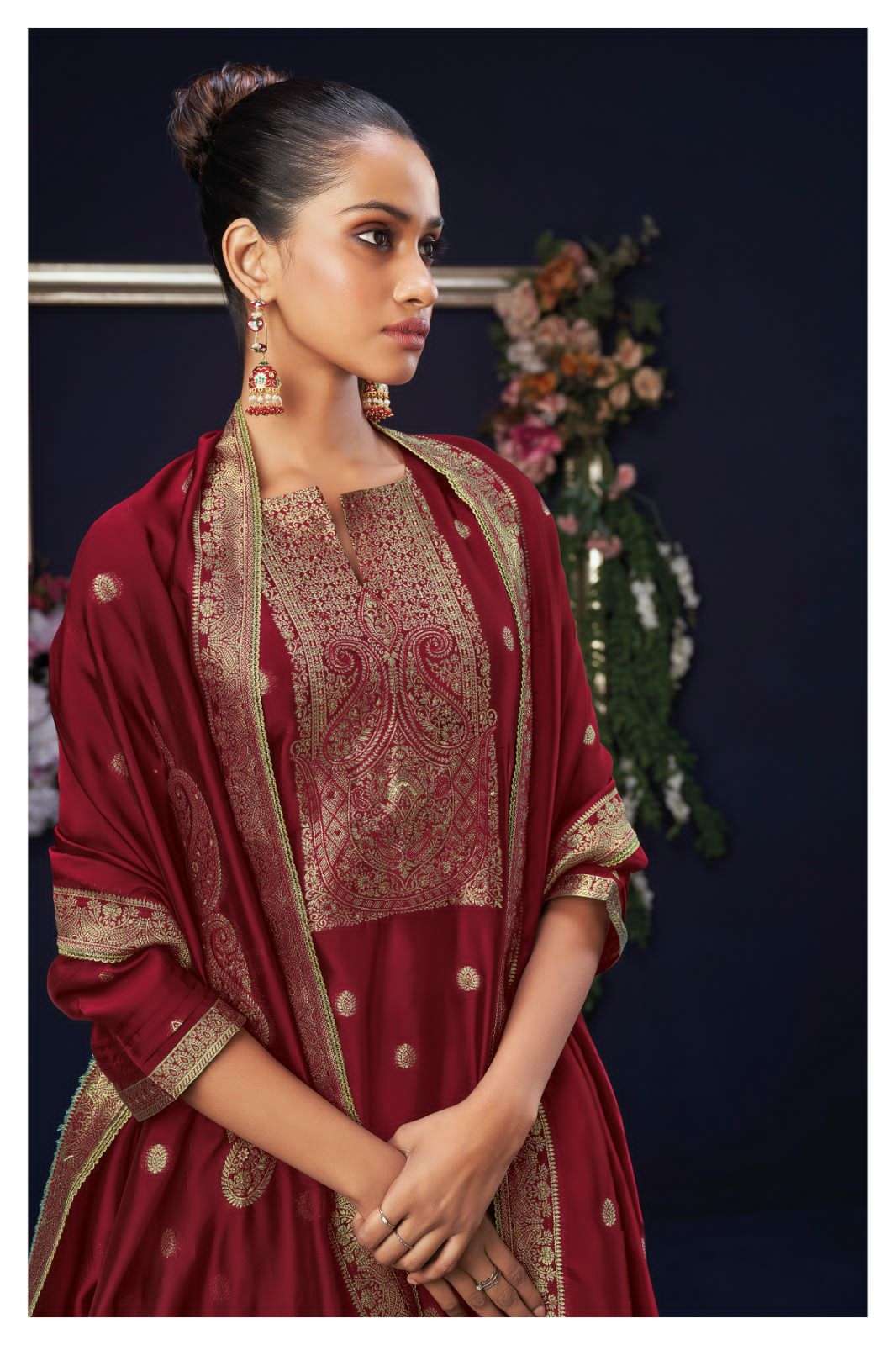 Ganga Orsa 1997 Premium Designs Silk Jacquard Festive Wear Suit New Arrivals view 2
