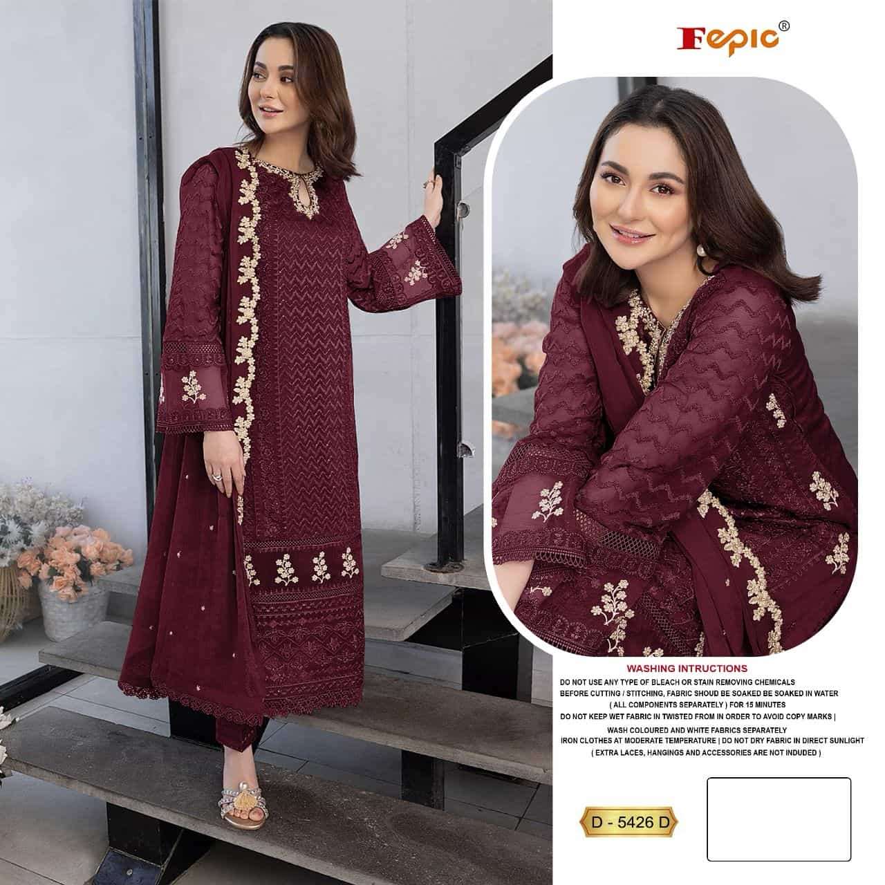 Fepic Rosemeen Embroidered Georgette Salwar Suit view 3
