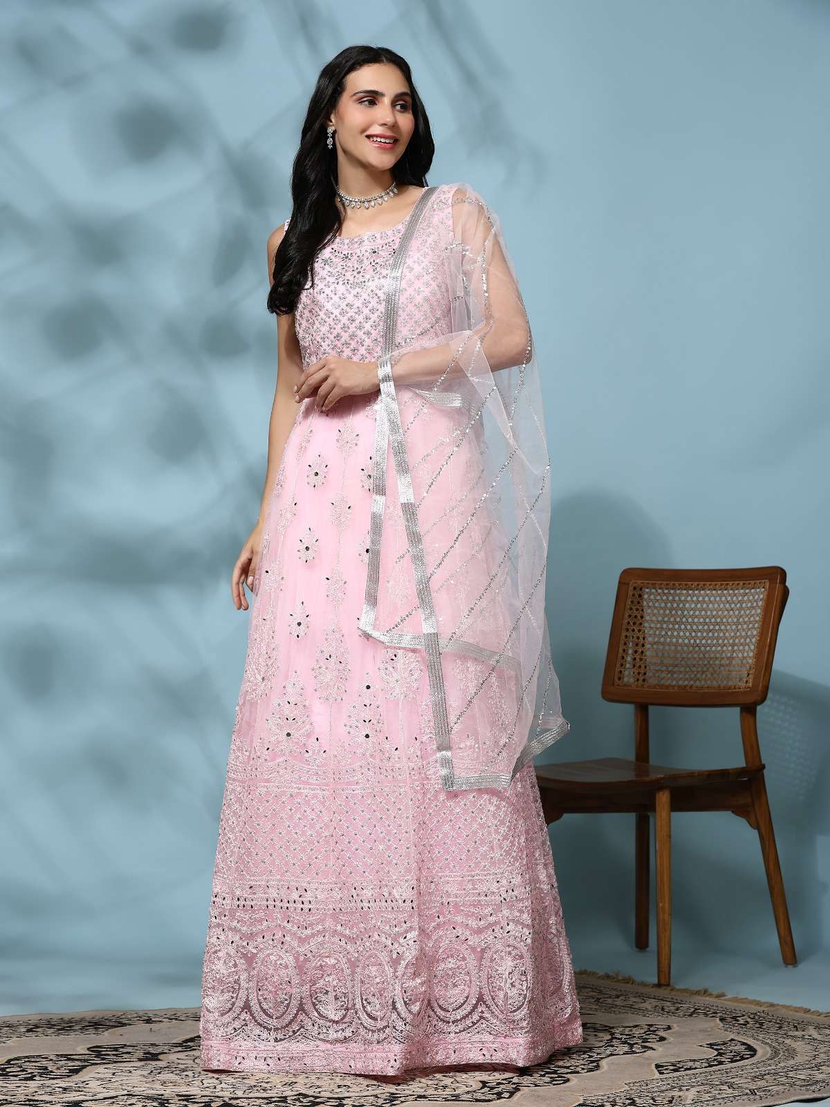 Amoha Trends G 639 Colors Designer Net Gown Partywear Dress view 5