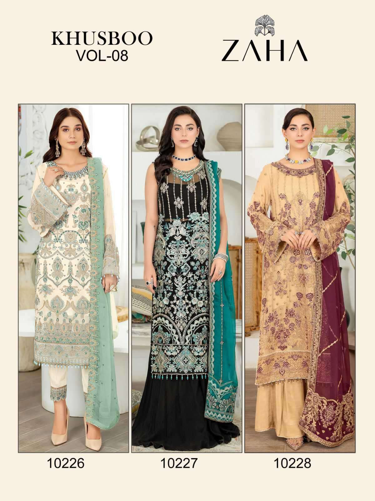 Zaha Khushbu Vol 8 Wedding Wear Designer Pakistani Dress Online view 9