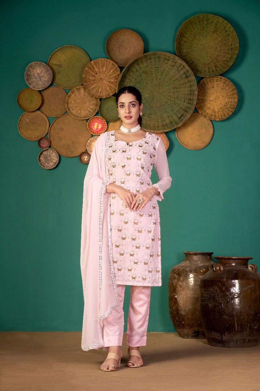 Zeeya Ruhani Faux Georgette Party Salwar Suit view 12