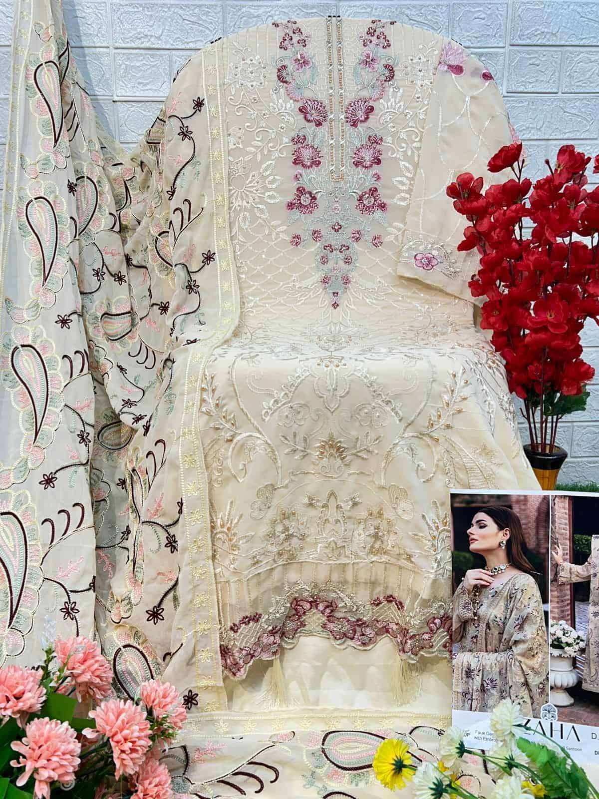 Zaha 10275 Georgette Embroidered Salwar Kameez view 2