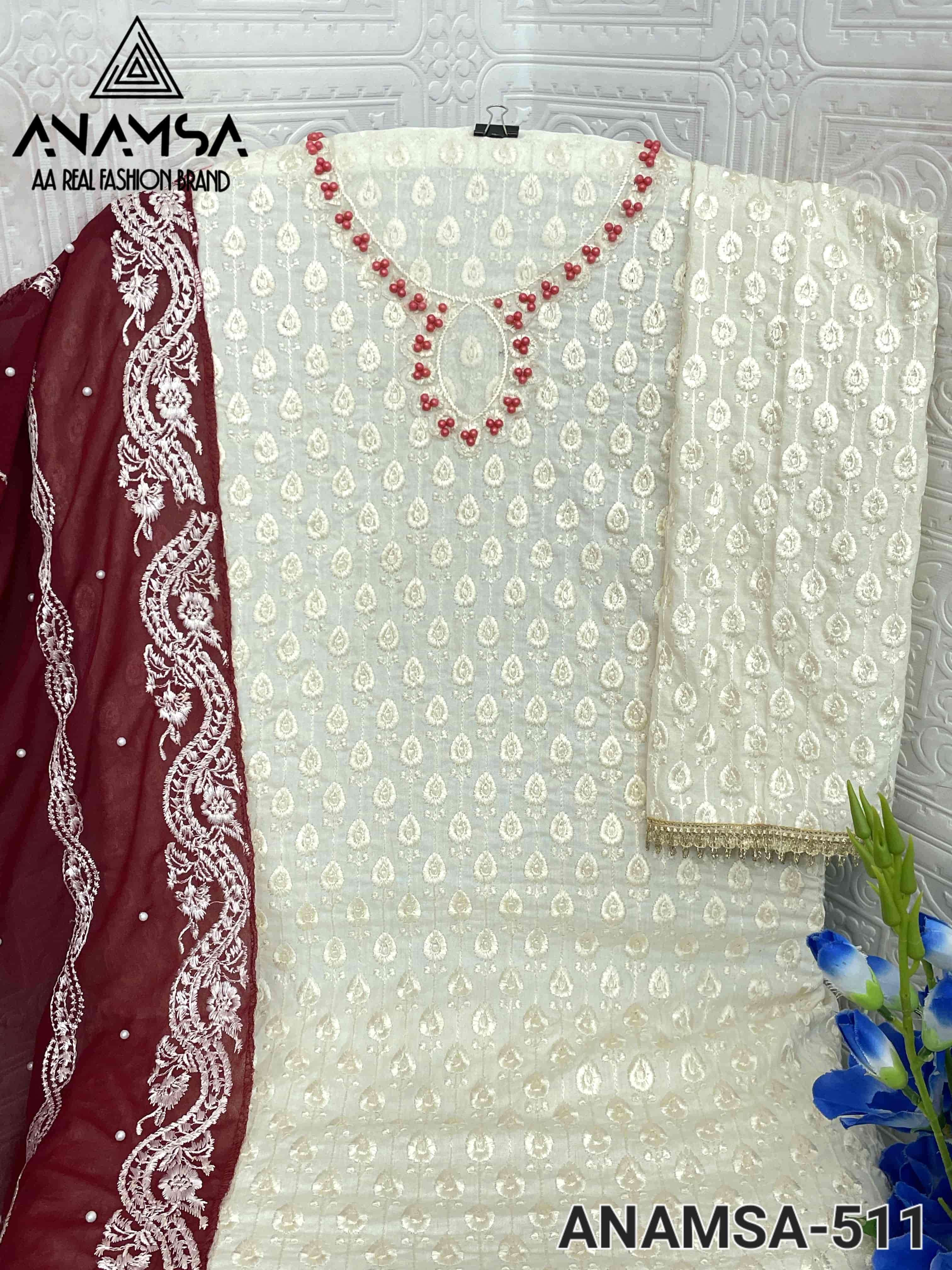 Anmasa 511 Latest Designer Style Pakistani Cotton Salwar Suit view 7