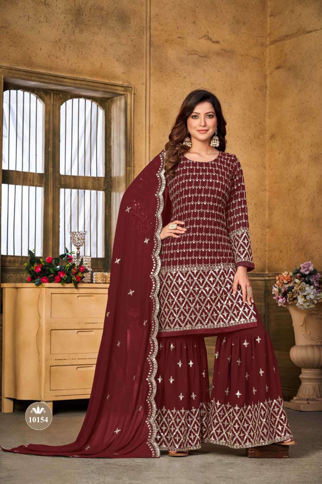 Anjubaa Vol 15 Heavy Designer Gharara Suit Partywear Collection New Arrivals view 7