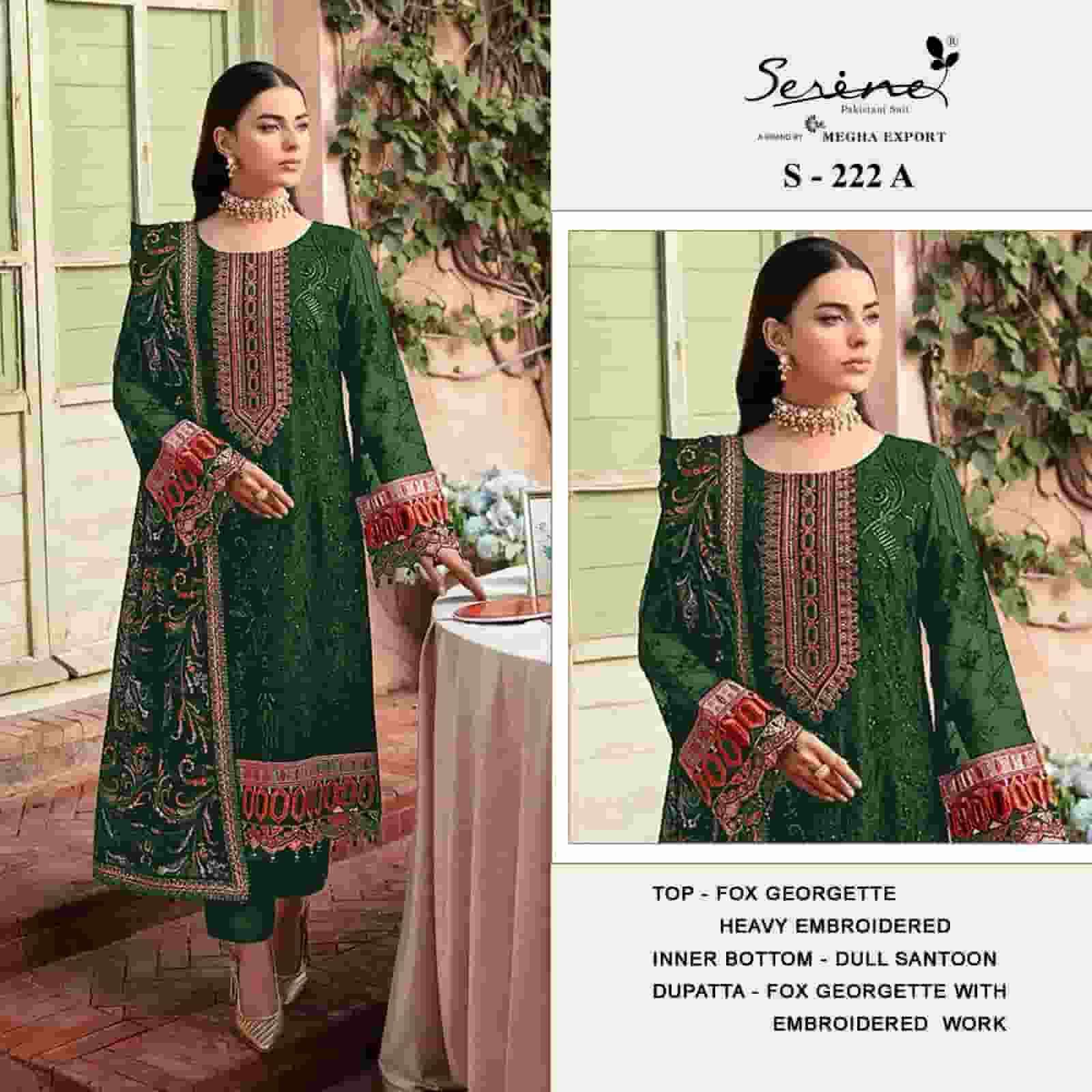 Megha Export S 222 Colors Heavy Designer Style Pakistani Suit Wholesalers view 2