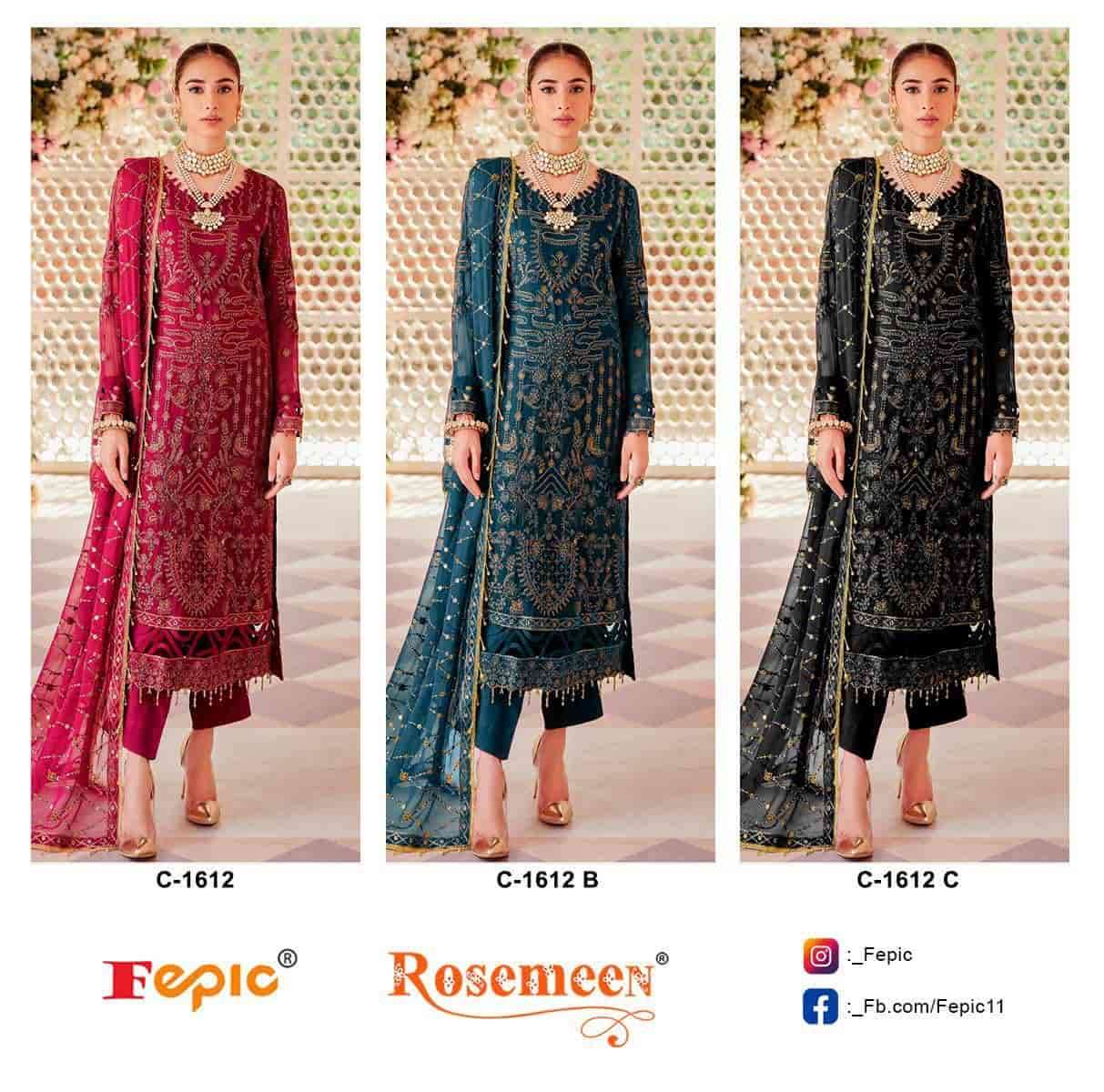 Fepic Rosemeen Heavy Embroidered Pakistani Suit