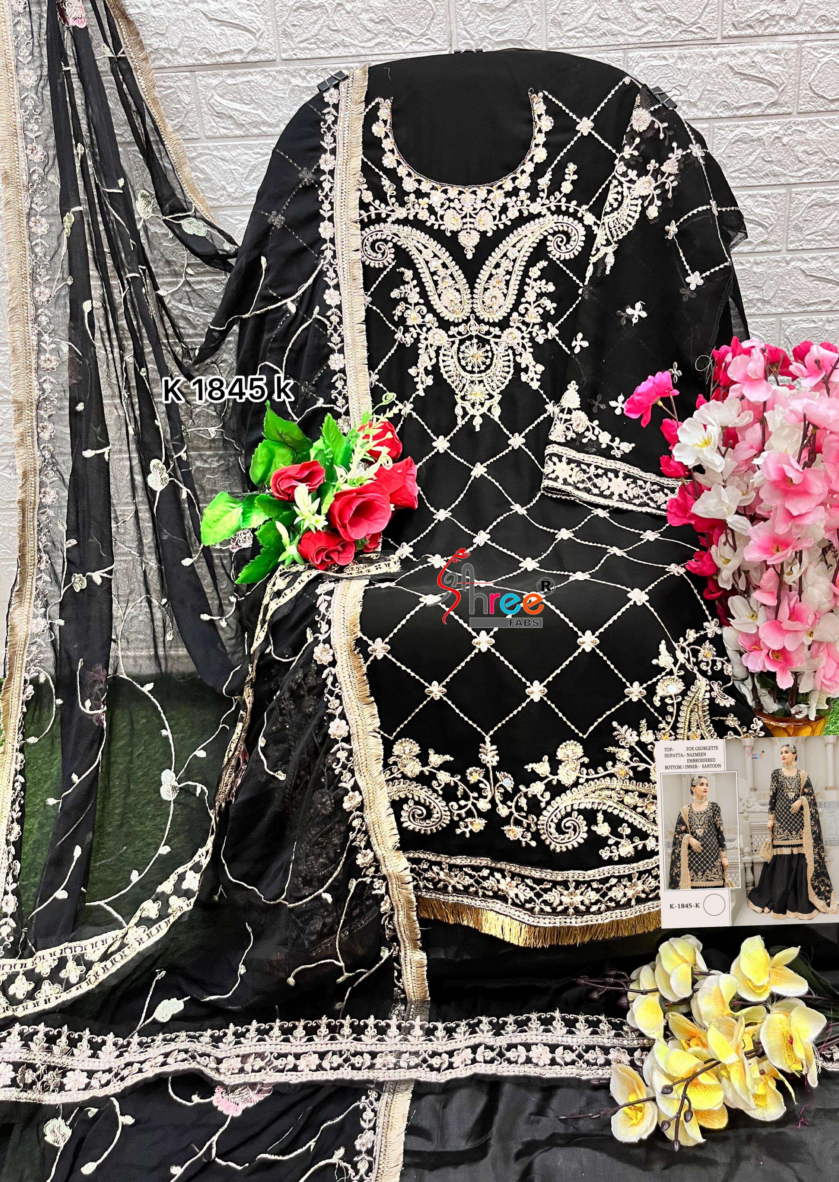 Mariya B Embroidered Organza Pakistani Suit view 2