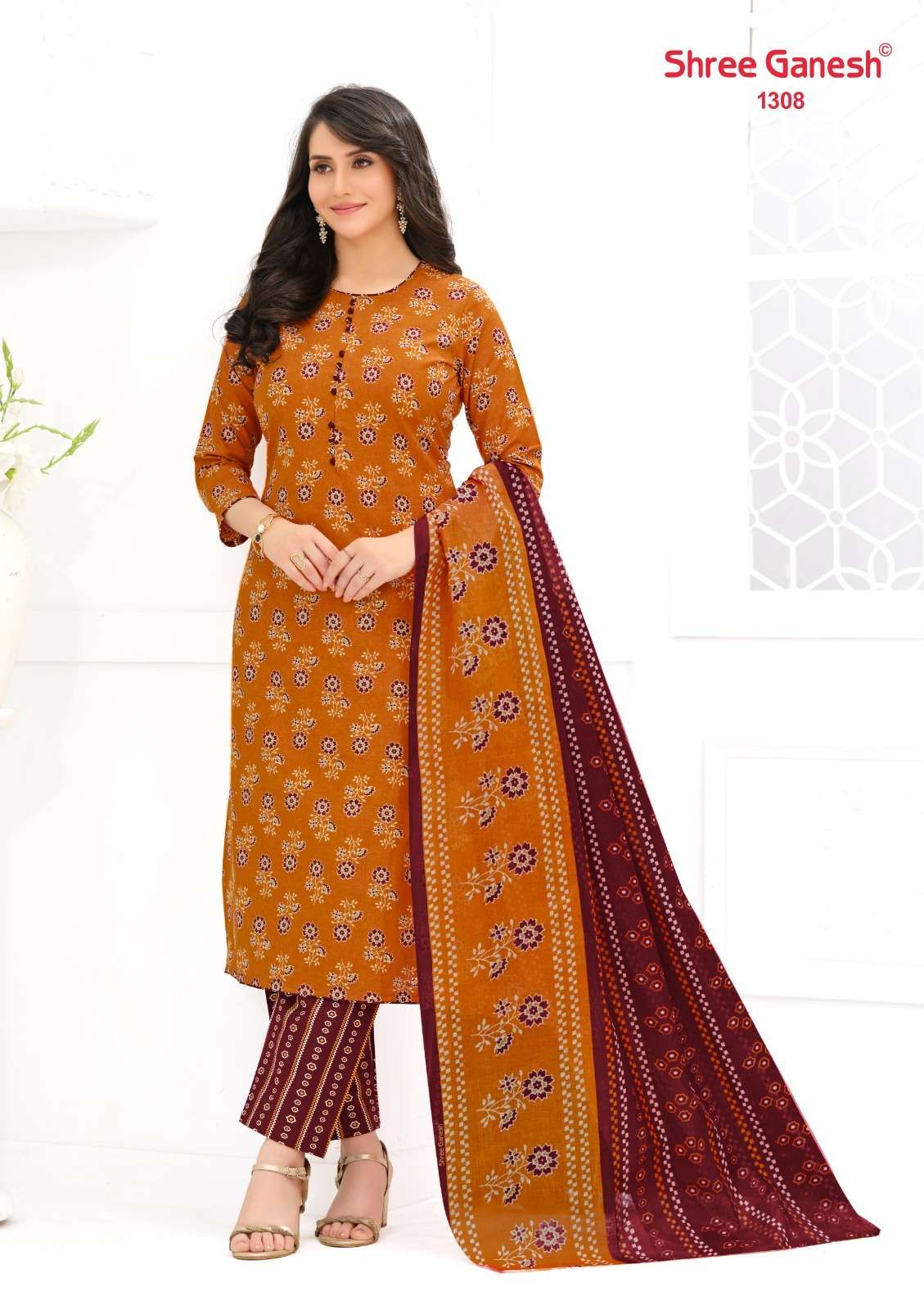 Shree Ganesh Samaiyra Ajrak Vol 3 Premium Wear Cotton Dress Material view 11