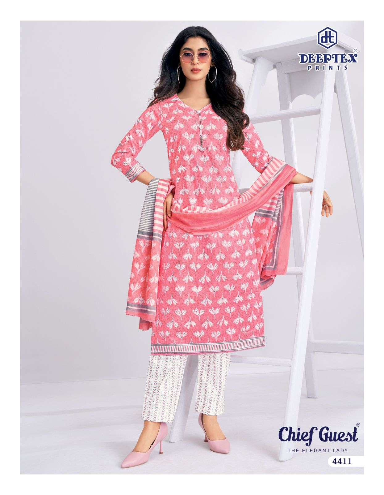 Deeptex Chief Guest Vol 44 Heavy Cotton Dress Material view 9