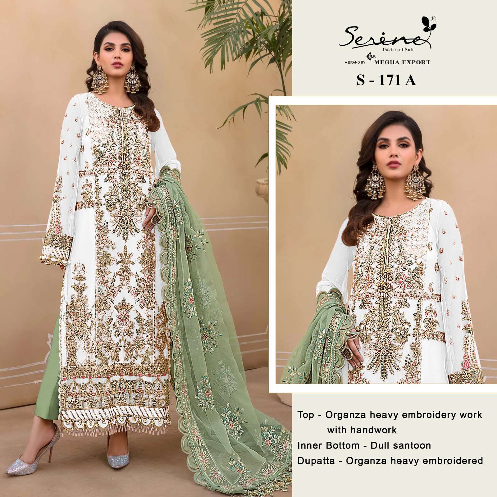 Serine S 171 Colors Partywear Pakistani Designer Dress view 4