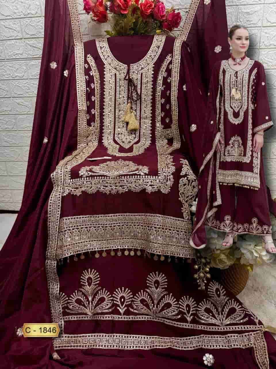 Fepic C 1856 Colors Pakistani Festive Wear Style Designer Suit Wholesalers view 5