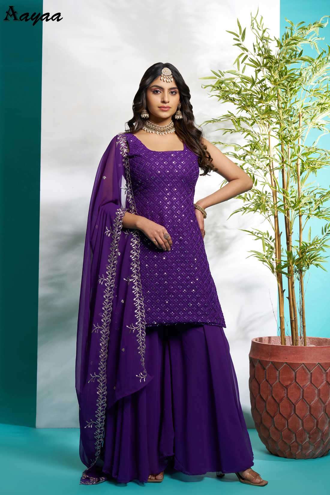 Aayaa Vol-21 Faux Georgette Readymade Salwar Suit view 14