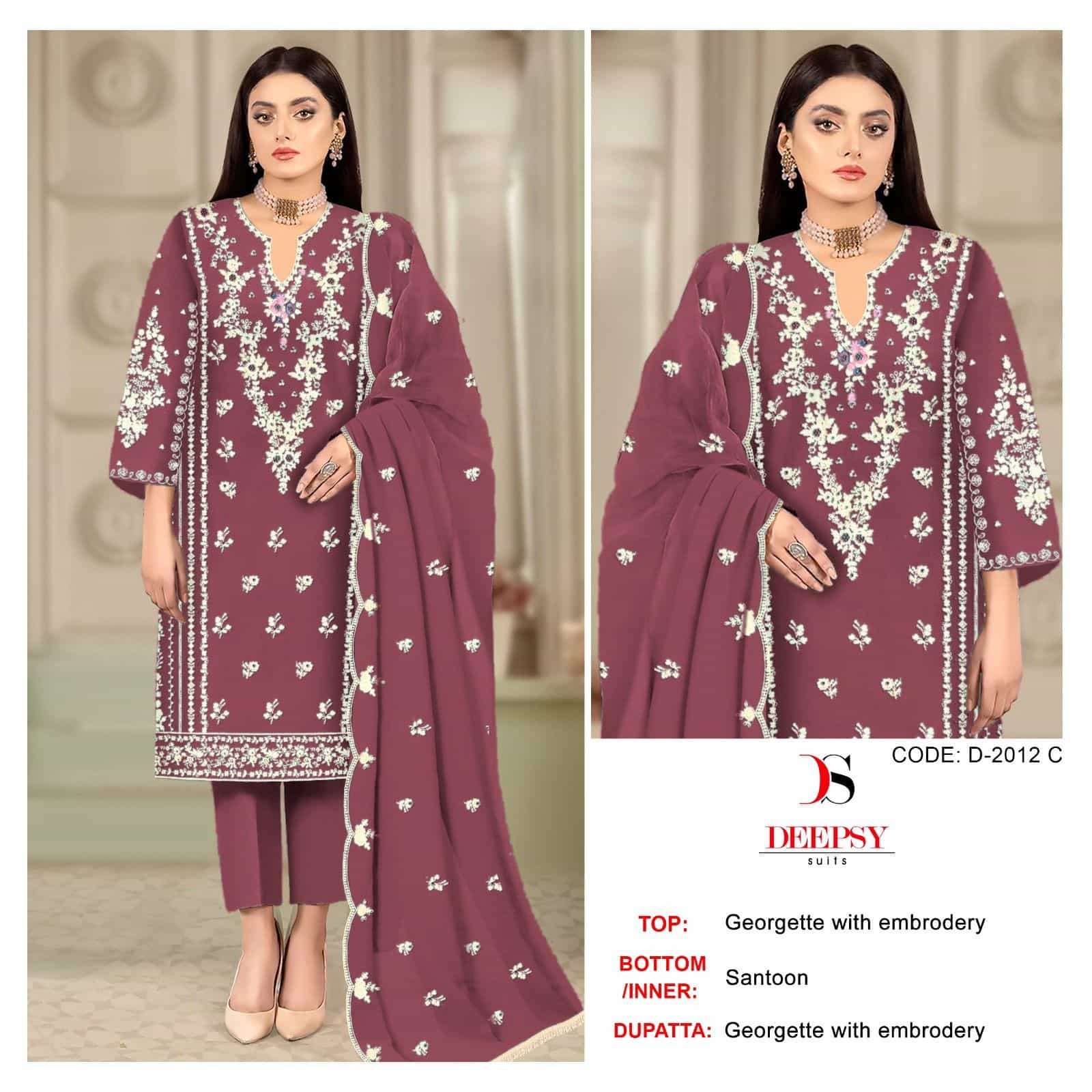 Deepsy D-2012 Embroidered Pakistani Festive Suit view 2