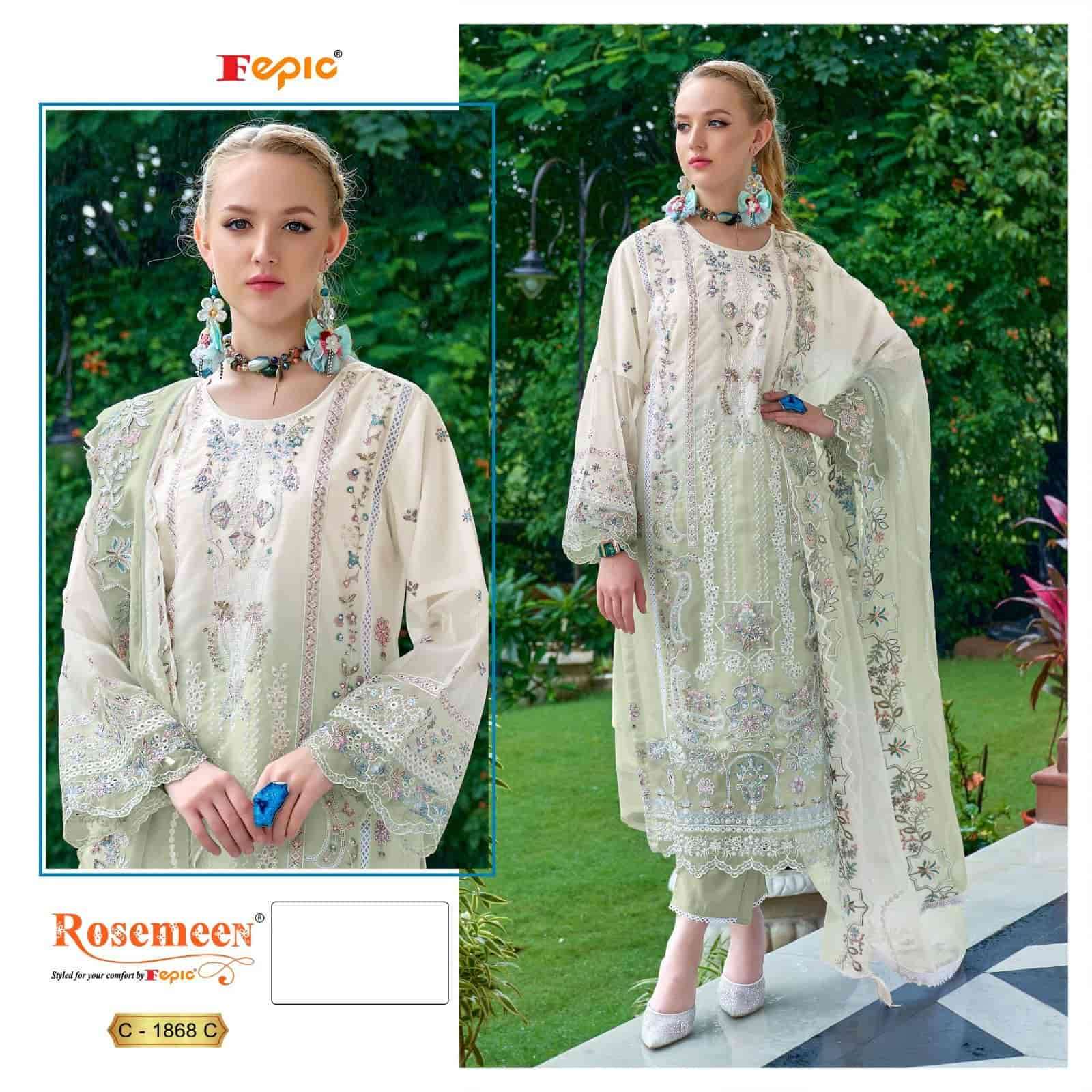 Fepic C 1868 Colors Latest Designer Pakistani Embroidered Salwar Kameez Collection view 4