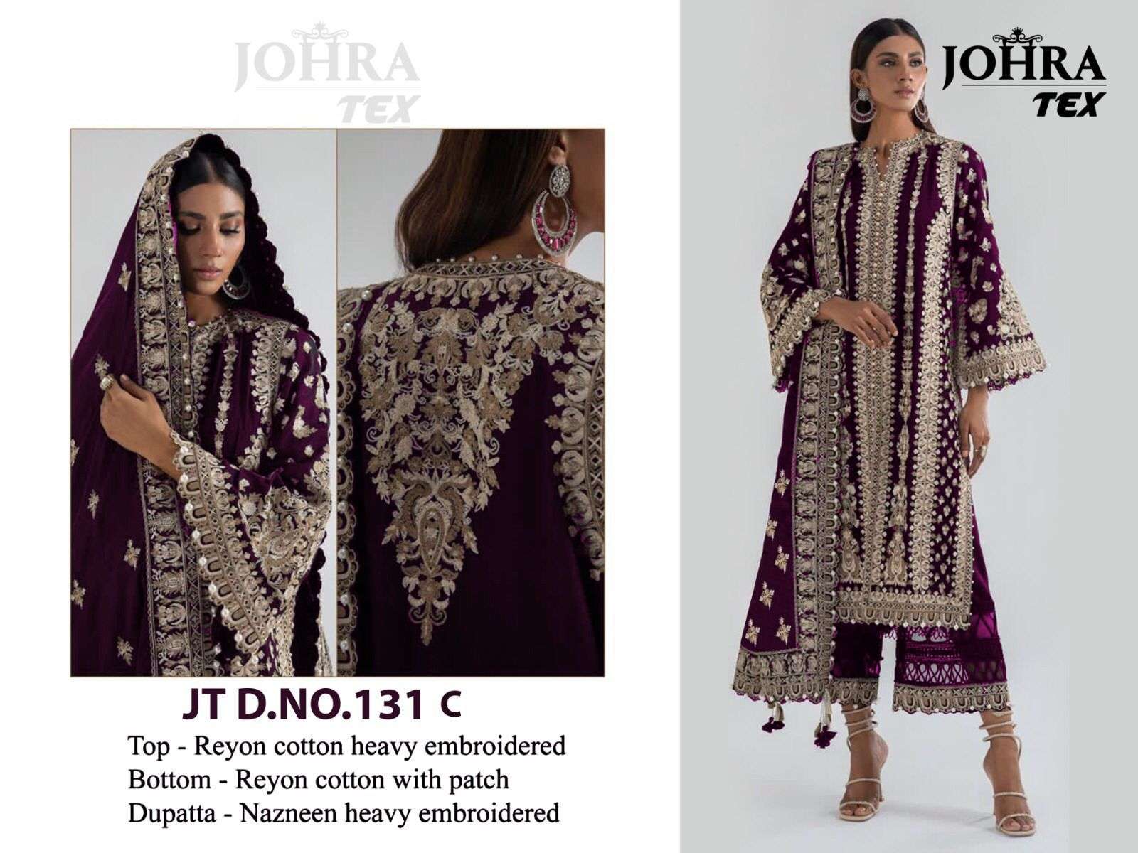 Johra Tex JT-131 C Embroidered Cotton Dress