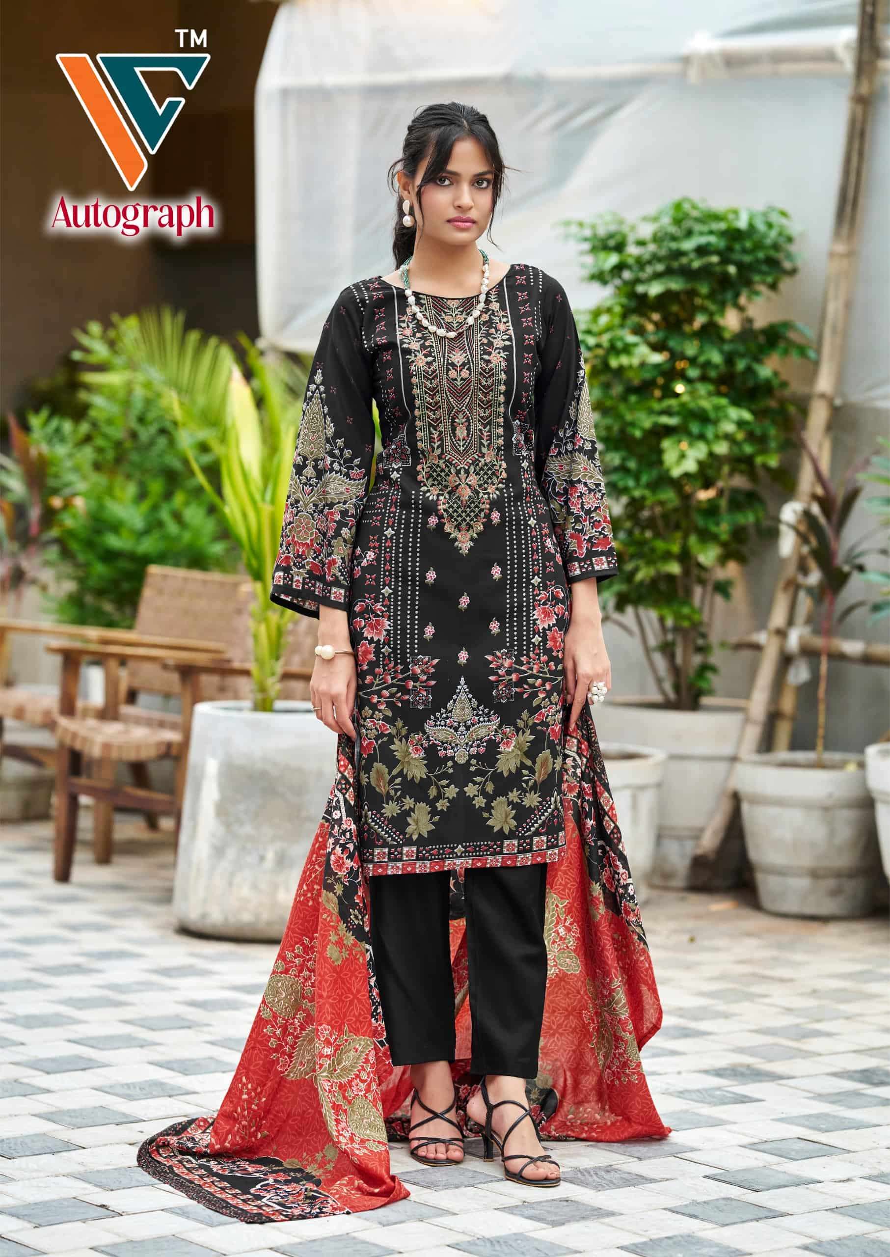 Vandana Fashion Autograph Cotton Dress Material view 13