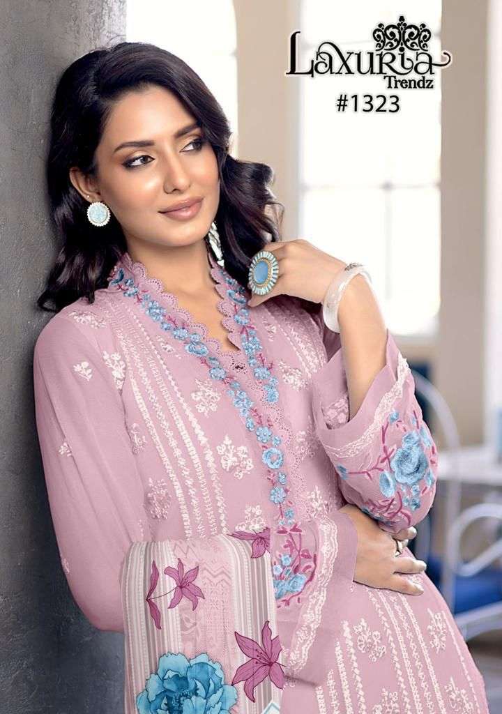 Laxuria Trends 1323 Fancy Designer Style Pakistani Readymade Suit Exporter view 3