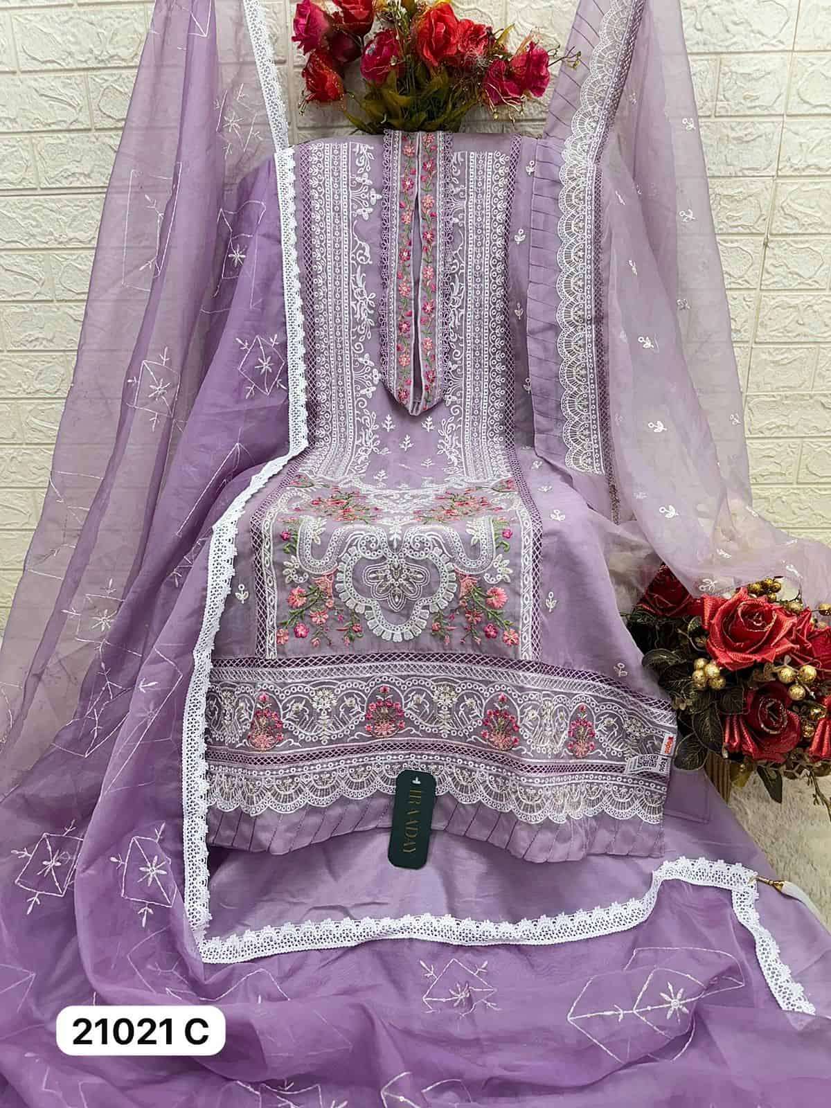 Fepic iRaaday Organza Embroidered Pakistani Suit view 2