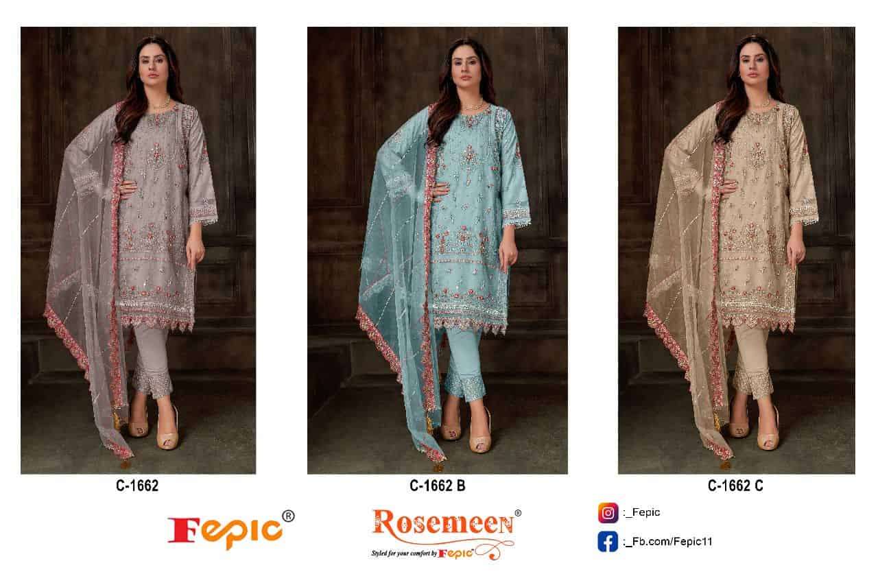 Fepic C 1662 Colors Pakistani Festive Wear Style Designer Salwar Suit Wholesalers view 3