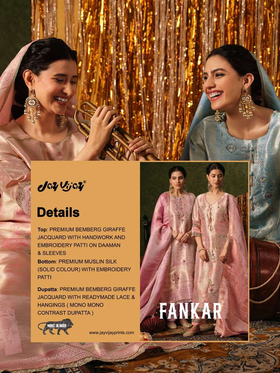 Jay Vijay Fankar Partywear Jacquard Suit view 3