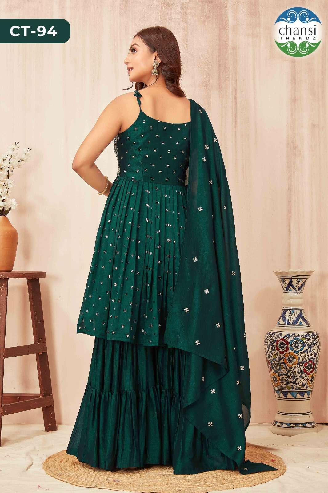 Chansi Trendz Ct 94 Designer Sharara Dress Festive Collection view 4