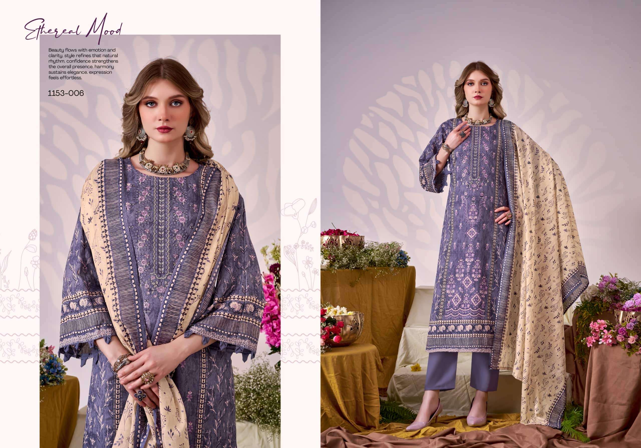 Romani Bin Kareem Vol 5 Printed Cotton Dress Material Catalog view 12