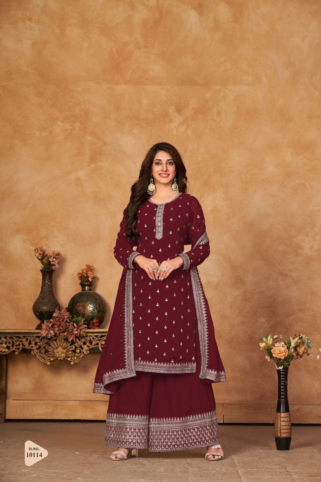Anjubaa Vol 11 Georgette Festive Wear Palazzo Dress view 6