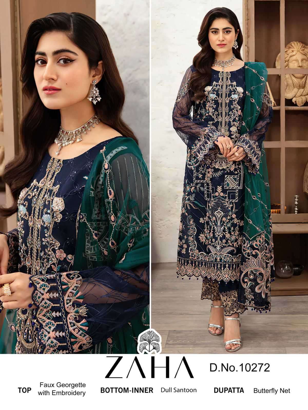 Zaha 10272 Designer Pakistani Suit view 3