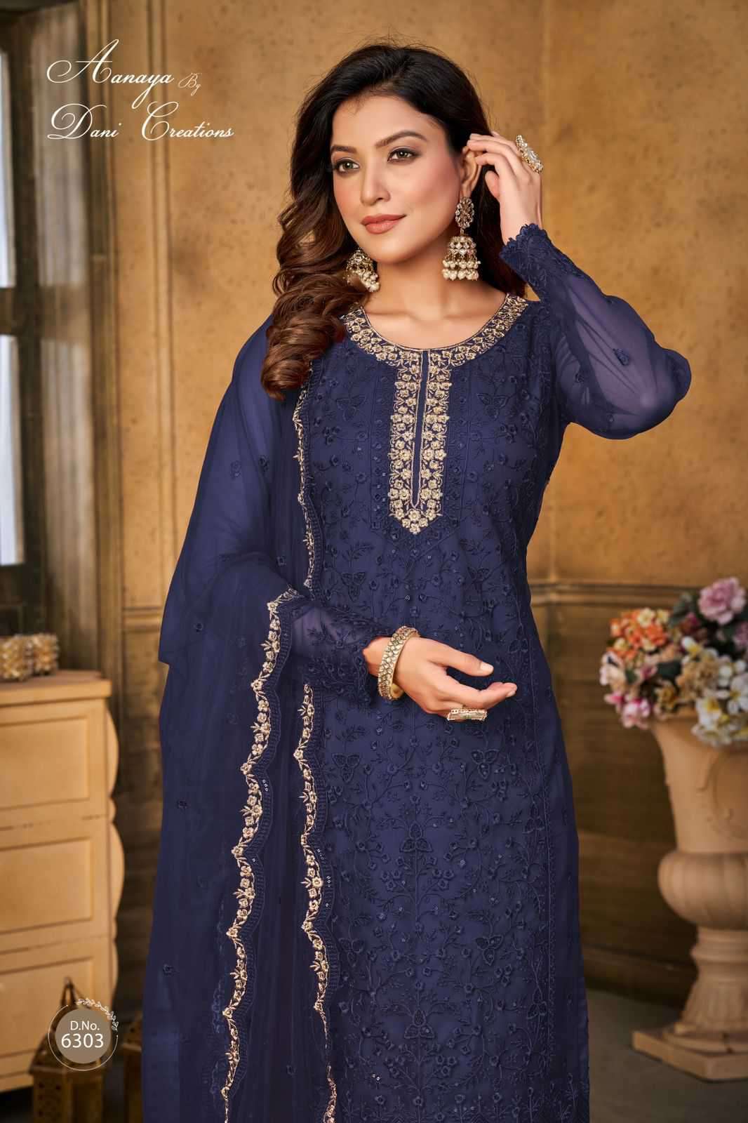 Aanaya Vol 163 Fancy Net Festive Collection Suit view 11